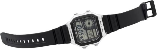 Casio AE-1200WH Digitaluhr mit wasserdichtem Gehäuse und elastischem Band testen
