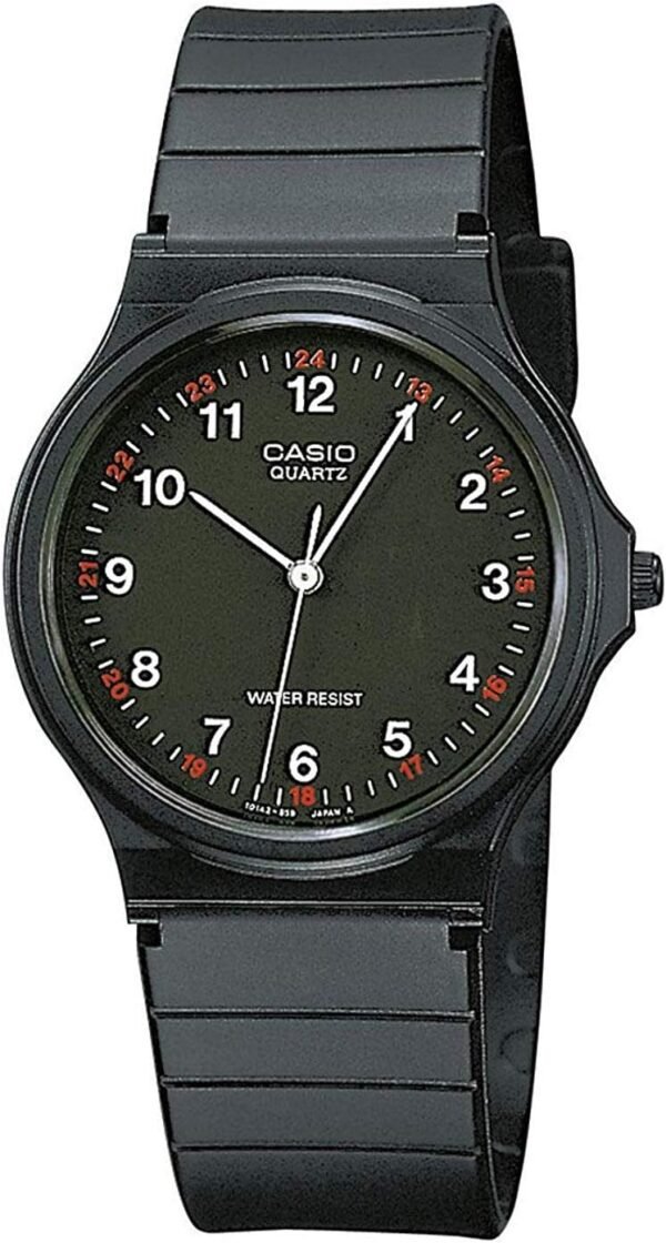Casio Collection MQ-24 elegante Unisex Armbanduhr mit spritzwassergeschütztem Resinband