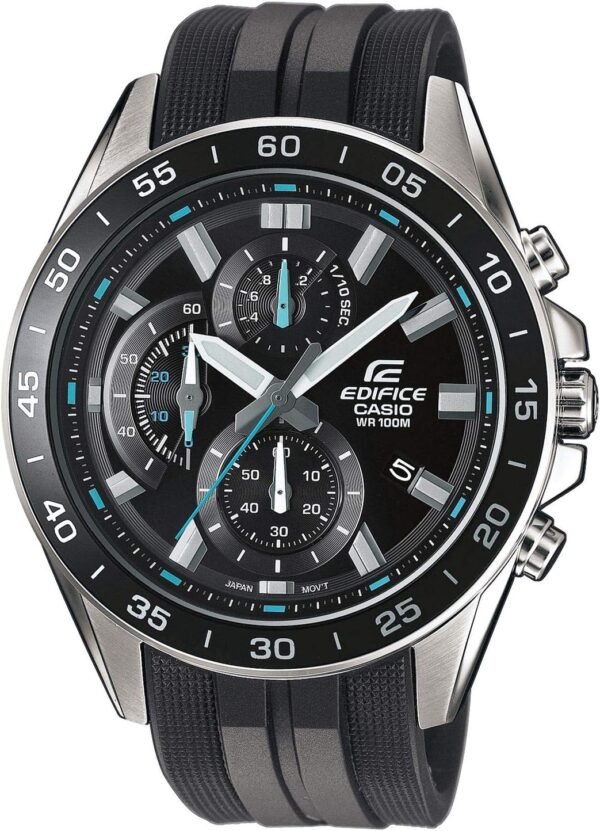 Casio EFV-550P-1AVUEF Herrenarmbanduhr mit Neo Display und 10 Bar Wasserdichtigkeit begeistert Sportler