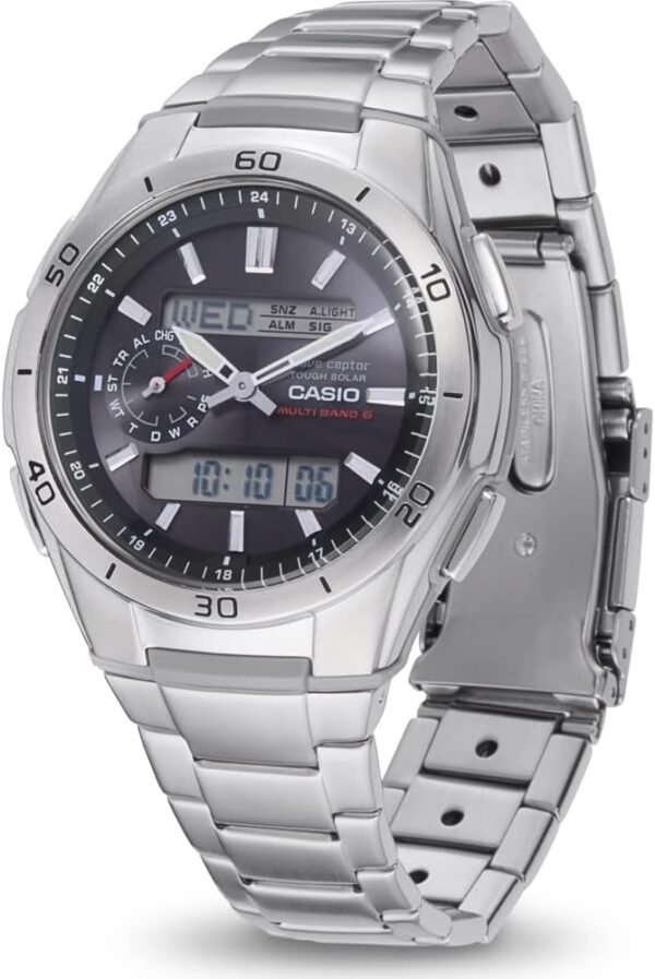 Casio Funk-Solaruhr WVA-M650TD Titanarmband wasserdicht und robust für Herren