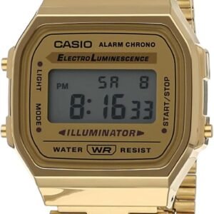 Casio Unisex Adult Digital Quartz Watch with Stainless Steel Strap