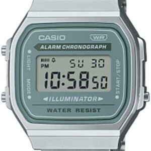 Casio Watch A168WA-3AYES, silver, A168WA-3AYES-AMZUK