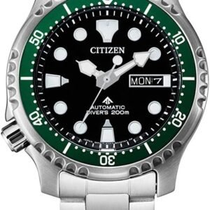 Citizen NY0084-89EE Men's Analogue Automatic Watch with Stainless Steel Strap, silver, Sports