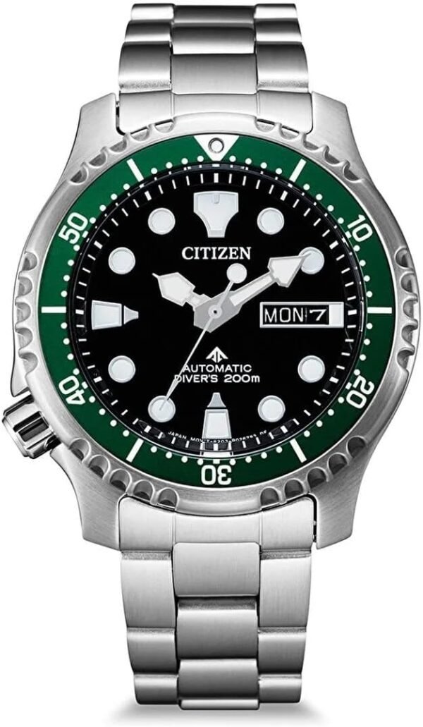 Citizen NY0084-89EE Men's Analogue Automatic Watch with Stainless Steel Strap, silver, Sports