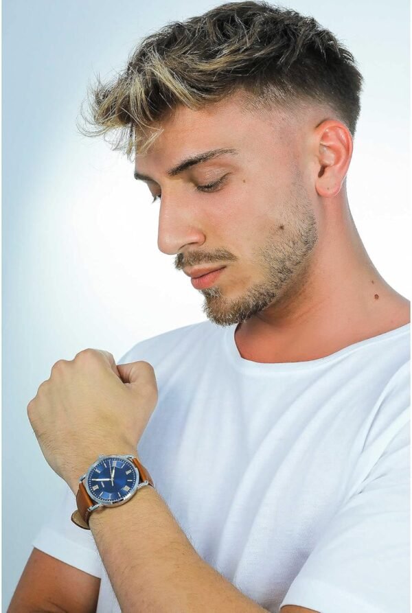 Fossil Copeland Herrenuhr 42mm Lederarmband wasserdicht stilvoll und präzise