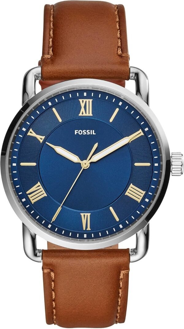 Fossil Copeland Herrenuhr 42mm Lederarmband wasserdicht stilvoll und präzise