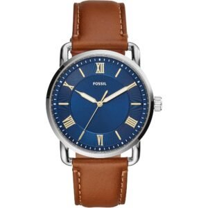 Fossil Copeland Men's Quartz Watch with Stainless Steel or Leather Strap