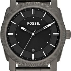 FOSSIL Machine Men's Quartz Watch with Stainless Steel or Leather Strap