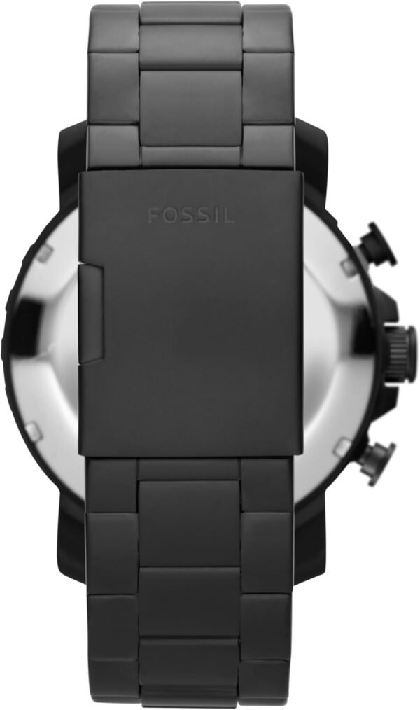 Fossil Nate Herrenuhr Edelstahl Chronograph Military Look Stilvoll und Robust