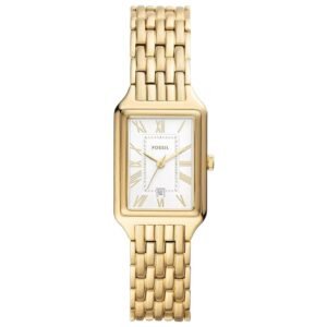 Fossil Raquel Uhr für Damen, Quarzwerk mit Edelstahl- oder Lederarmband
