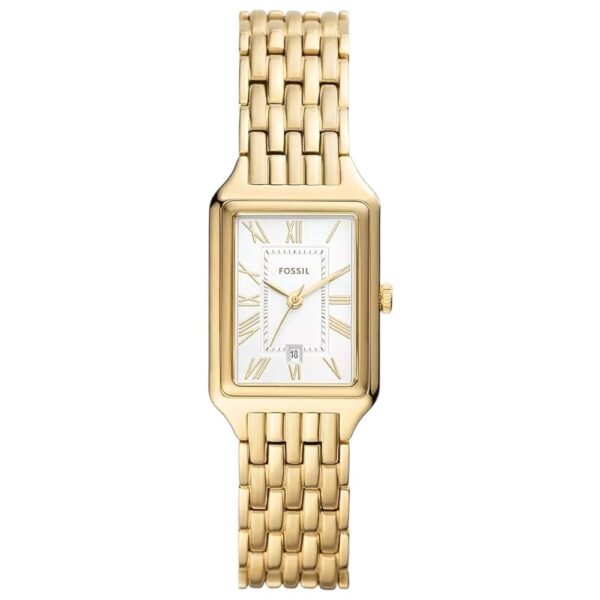 Fossil Raquel Uhr für Damen, Quarzwerk mit Edelstahl- oder Lederarmband