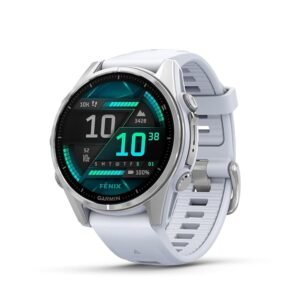 Garmin fēnix 8 43 mm - High Quality Multisport Smartwatch with 1.3 Inch AMOLED Touch/Button Display, Torch, Topo Cards, Over 80 Pre-Installed Sports Apps, Telephony, Music Pay