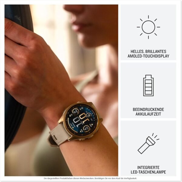 Garmin Fenix 8 43mm Multisport-Smartwatch mit AMOLED, GPS und Topo-Karten für Profis