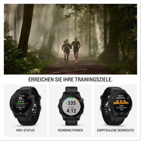 Garmin Forerunner 255 GPS Laufuhr mit Musik und individuellen Trainingsplänen begeistert Läufer