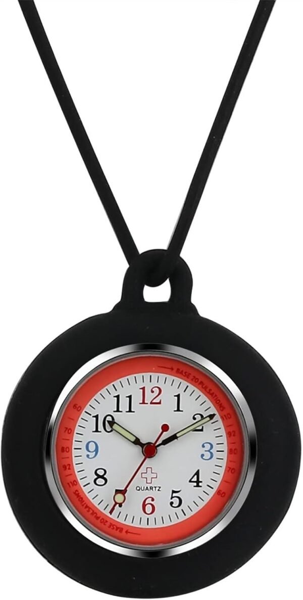 JewelryWe Krankenschwesteruhr Wasserdichtes Quarz Taschenuhr Geschenk für Pflegepersonal und Ärzte