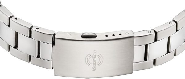 Master Time Funk Quarz Herren Uhr sportlich mit Edelstahlarmband und Digitalanzeige