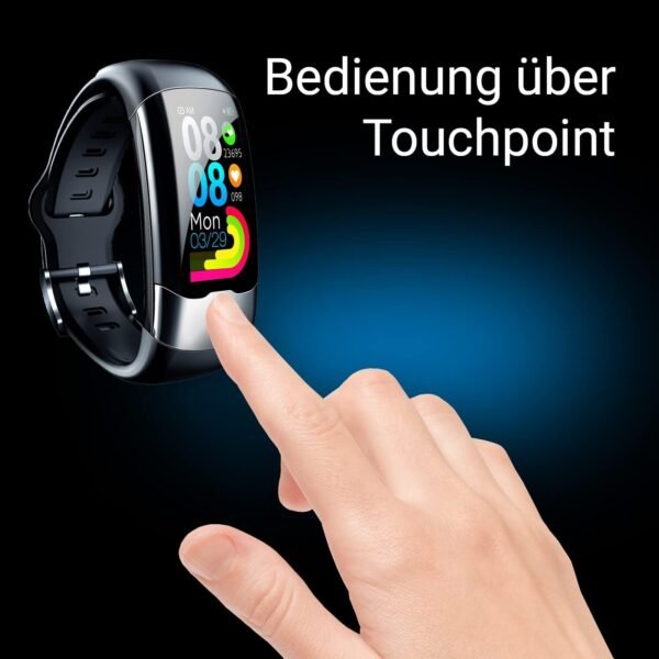 Xoro SMW 10 Fitnessuhr mit EKG Bluetooth Herzfrequenz und Blutdruckmessung